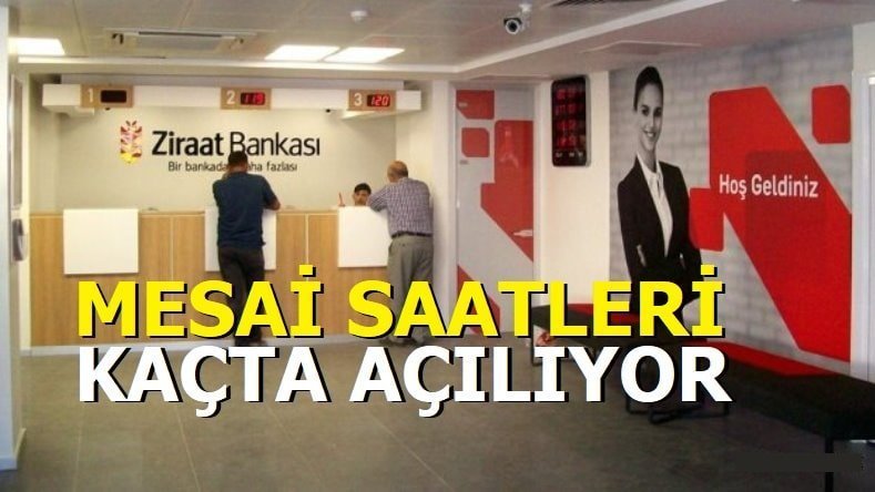 2026 Ziraat Bankası Çalışma Saatleri – Öğle Arası