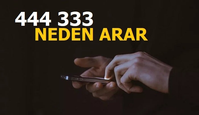 444 333 Nerenin Numarası