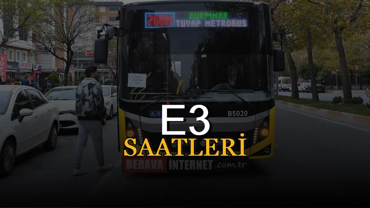 E3 Saatleri (4. Levent): E 3 Otobüs Durakları